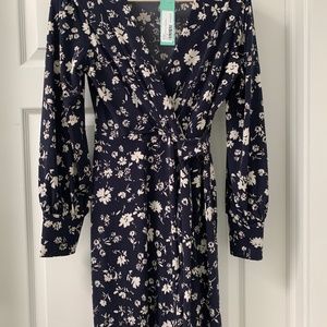 Annabel Knit Faux Wrap Dress